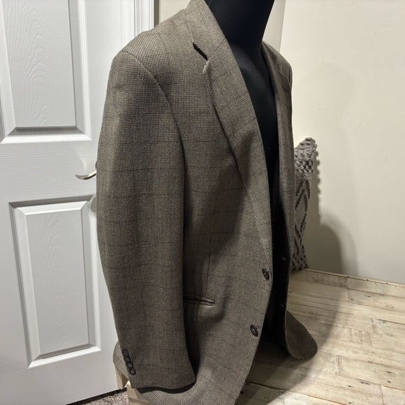 Men's Vintage Oscar De La Renta Hoodstooth Blazer-Sz 42 L - Picture 2 of 7